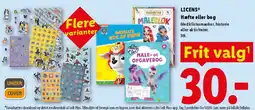 Lidl Hæfte eller bog (male/aktiviteter) tilbud