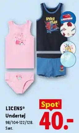 Lidl LICENS® Undertøj tilbud