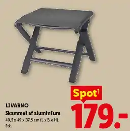 Lidl Skammel af aluminium tilbud