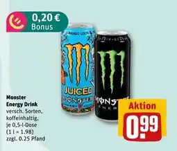 REWE DE Monster Energy Drink, EUR 0.99 tilbud