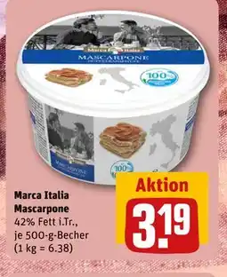 REWE DE Marca Italia Mascarpone, EUR 3.19 tilbud