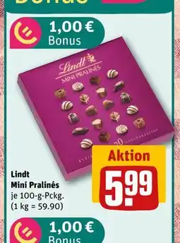 REWE DE Lindt Mini Pralinés, EUR 5.99 tilbud