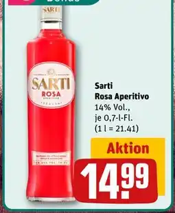 REWE DE Sarti Rosa Aperitivo, EUR 14.99 tilbud