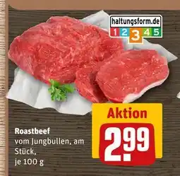 REWE DE Roastbeef, EUR 2.99 tilbud