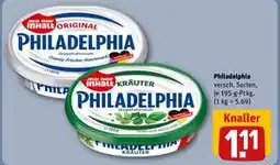 REWE DE Philadelphia, EUR 1.11 tilbud