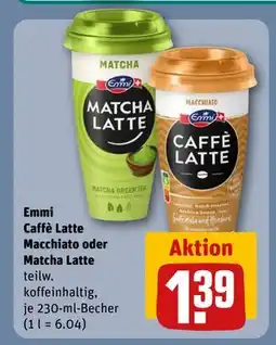 REWE DE Emmi Caffè Latte Macchiato oder Matcha Latte, EUR 1.39 tilbud