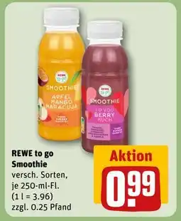 REWE DE REWE to go Smoothie, EUR 0.99 tilbud