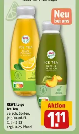 REWE DE REWE to go Ice Tea, EUR 1.11 tilbud