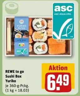 REWE DE REWE to go Sushi Box Yuriko, EUR 6.49 tilbud