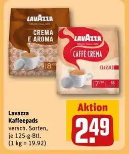 REWE DE Lavazza Kaffeepads, EUR 2.49 tilbud