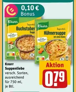 REWE DE Knorr Suppenliebe, EUR 0.79 tilbud