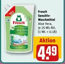 REWE DE Frosch Sensitiv-Waschmittel Aloe Vera, EUR 4.49 tilbud