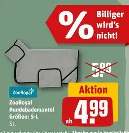 REWE DE ZooRoyal Hundebademantel Größen: S-L tilbud