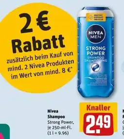 REWE DE Nivea Shampoo, EUR 2.49 tilbud