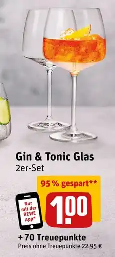 REWE DE Gin & Tonic Glas, EUR 22.95 tilbud