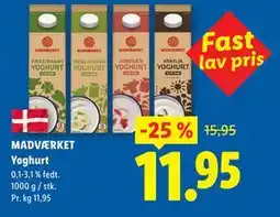 Lidl MADVÆRKET Yoghurt tilbud