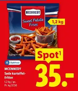 Lidl MCENNEDY Søde kartoffelfritter tilbud