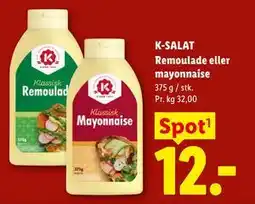Lidl K-SALAT Remoulade eller mayonnaise tilbud