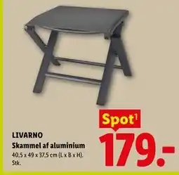 Lidl LIVARNO Skammel af aluminium tilbud