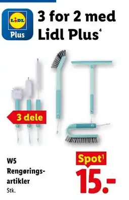 Lidl W5 Rengøringsartikler, App-pris tilbud