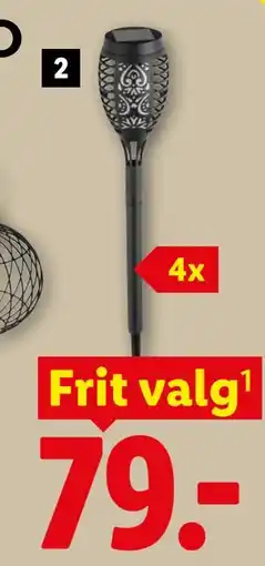 Lidl LED-solcellefakler tilbud
