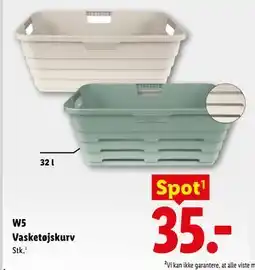 Lidl W5 Vasketøjskurv tilbud