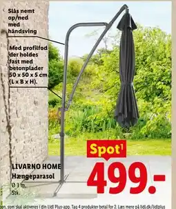 Lidl LIVARNO HOME Hængeparasol tilbud