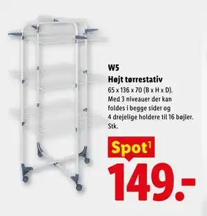 Lidl W5 Højt tørrestativ tilbud