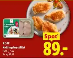 Lidl ROSE Kyllingebrystfilet tilbud