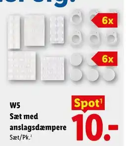 Lidl W5 Sæt med anslagsdæmpere tilbud