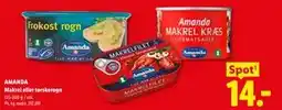 Lidl AMANDA Makrel eller torskerogn tilbud