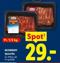 Lidl MCENNEDY Spareribs tilbud