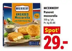 Lidl MCENNEDY Paneret mozzarella tilbud