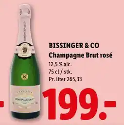 Lidl BISSINGER & CO Champagne Brut rosé tilbud