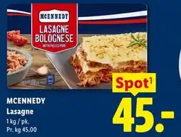 Lidl MCENNEDY Lasagne tilbud