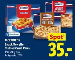 Lidl MCENNEDY Snack Box eller Stuffed Crust Pizza tilbud