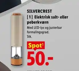 Lidl Elektrisk salt- eller peberkværn tilbud