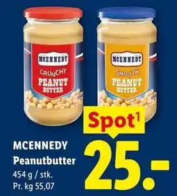 Lidl MCENNEDY Peanutbutter tilbud