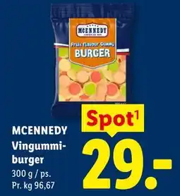 Lidl MCENNEDY Vingummiburger tilbud