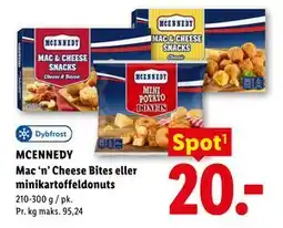 Lidl MCENNEDY Mac ‘n’ Cheese Bites eller minikartoffeldonuts tilbud