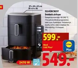 Lidl SILVERCREST Dobbelt airfryer tilbud