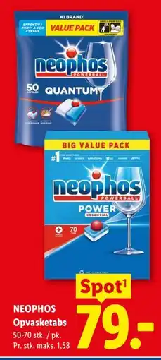 Lidl NEOPHOS Opvasketabs tilbud