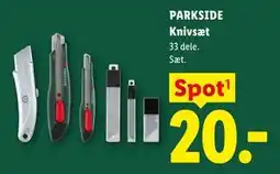 Lidl PARKSIDE Knivsæt tilbud