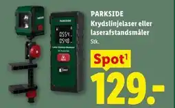 Lidl PARKSIDE Krydslinjelaser eller laserafstandsmåler tilbud