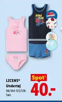 Lidl LICENS Undertøj tilbud
