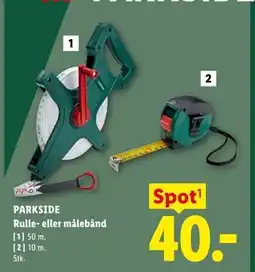 Lidl PARKSIDE Rulle- eller målebånd tilbud