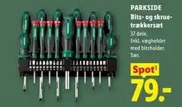 Lidl PARKSIDE Bits- og skruetrækkersæt tilbud