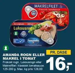 Let-Køb Amanda rogn eller makrel i tomat tilbud