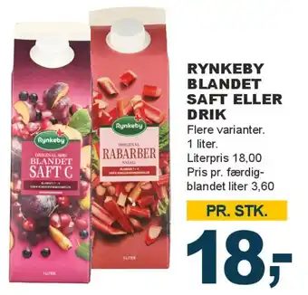 Let-Køb Rynkeby - Blandet Saft eller Drik tilbud