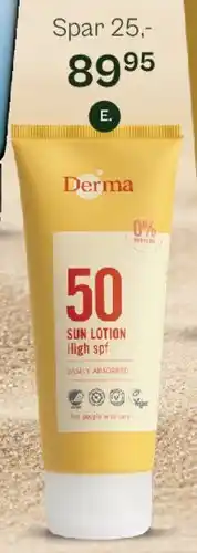 Helsam Derma Sun Lotion SPF 50 tilbud